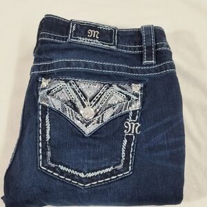 Miss Me Darkwash Blue Jeans 32x30 Altered Length